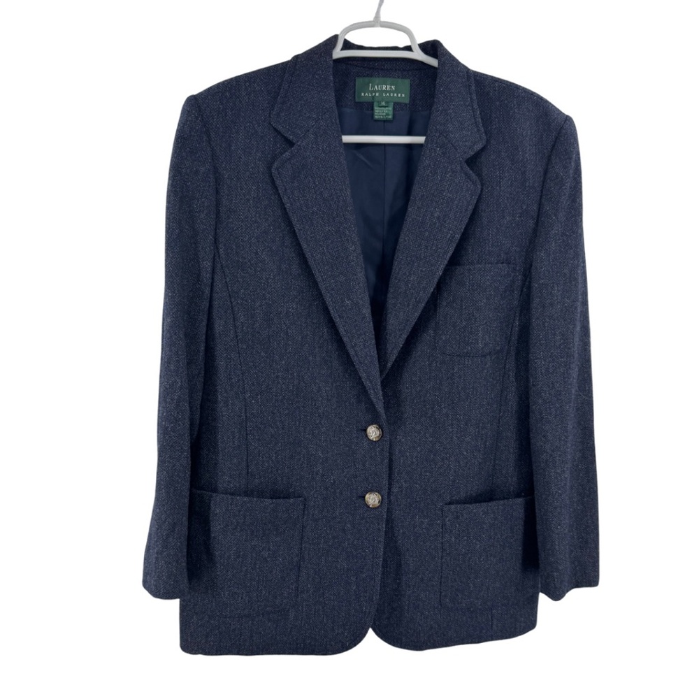Lauren Ralph Lauren Women's Y2K Boss Lady Wool Blazer Size 14